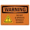 Signmission OSHA, Do Not Operate W/O Guards, 24in X 18in Alum, 24" W, 18" H, Landscape, OS-WS-A-1824-L-12565 OS-WS-A-1824-L-12565 - alternate 1